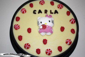 Otra propuesta de decoración para la tarta de tres chocolates