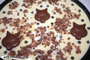 Tarta de tres chocolates, otra decoración