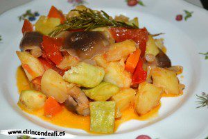 Pisto de setas