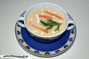 Crema de salmón ahumado