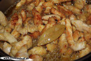 Pollo al Appletiser, cocinar todo