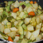 Verduras con papas y curry