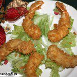 Langostinos rebozados