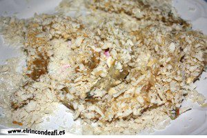 Langostinos rebozados, pasar por el panko