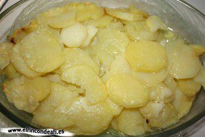 Papas panaderas en microondas