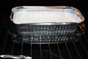 Tocinillo de queso, cocinarlo al baño maría
