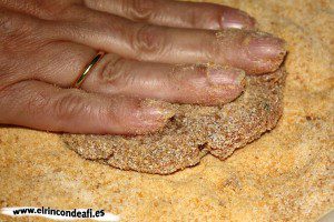 Filetes rusos, aplastar para dar forma de filete