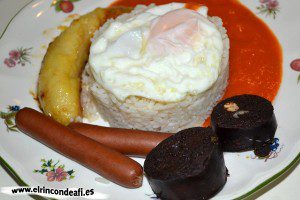Arroz a la cubana