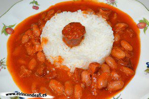 Guiso de judías con tomate