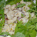 Pasta con nueces y queso gorgonzola