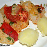 Filetes de gallo con sofrito
