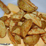 Papas gajo, sugerencia de presentación