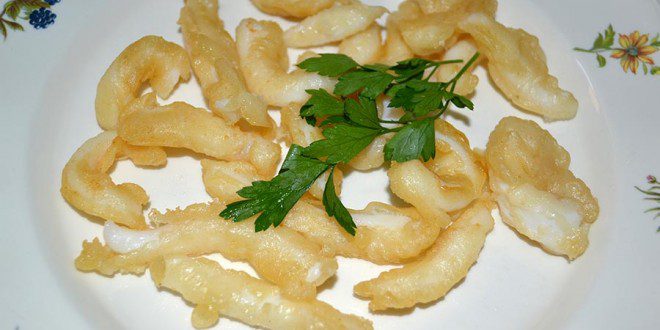 Calamares con tempura