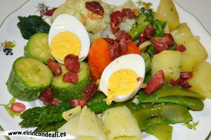 Panaché de verduras, sugerencia de presentación