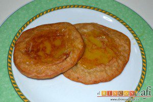 Tortitas de plátanos de Canarias, sugerencia de presentación