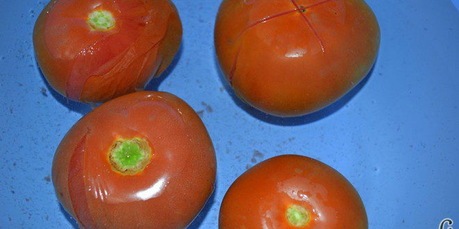 Truco, cómo pelar tomates fácilmente, meter en agua fría
