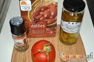 Ensalada de tomates, preparar los ingredientes