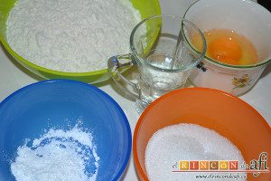 Huesos de San Expedito, preparar los ingredientes