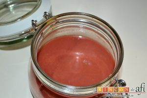 Gazpacho de cerezas, sugerencia de conservación