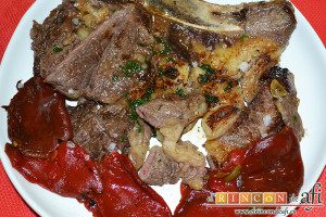 Chuletón a la vizcaína, sugerencia de presentación