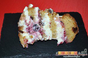 Panettone de Julius, porción presentada