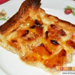 Hojaldre relleno con crema pastelera y manzana