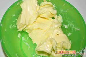 Mantequilla de jamón, pesar la mantequilla en pomada