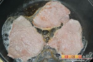 Ternera a la pimienta rosa, hacerlos al gusto por ambos lados