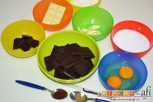 Cookies de chocolate de Ferran Adriá, preparar los ingredientes