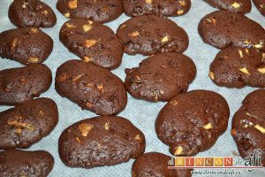 Cookies de chocolate de Ferran Adriá, hornear