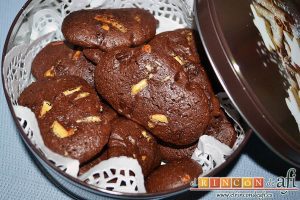Cookies de chocolate de Ferran Adriá, sugerencia de presentación