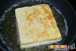 Queso en carroza, dorar por ambas caras