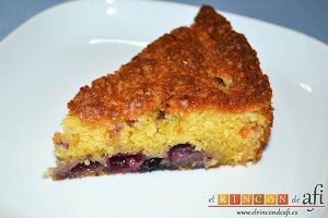 Tarta americana de arándanos, sugerencia de presentación