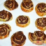 Caracolas de Nutella y nueces