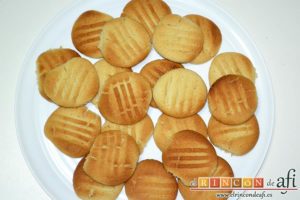 Galletas de pasta de sésamo, sugerencia de presentación