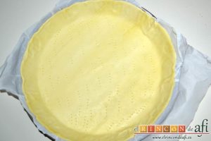 Tarta de pera y crema frangipane, preparar la masa quebrada para hornear