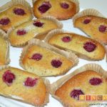 Financiers de frambuesas y pistachos