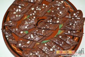 Galletas de mantequilla al chocolate, dejar enfriar por completo