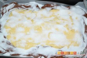 Bica bicolor, espolvorear con azúcar