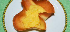 Crema de naranja en tulipa casera