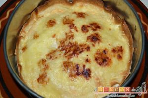 Pastel de tortillas con huevos, hornear