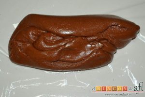 Galletas de chocolate caseras, conseguir una bola de masa