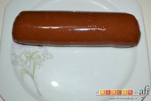 Galletas de chocolate caseras, dividir en dos partes