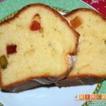 Bizcocho navideño con fruta confitada