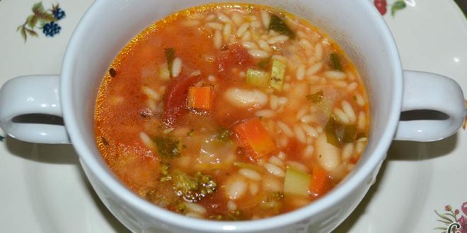 Sopa minestrone estilo El Padrino