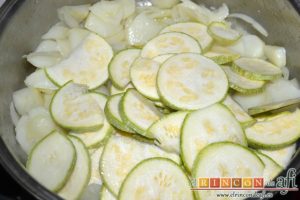 Zarangollo de Abarán, añadirlos