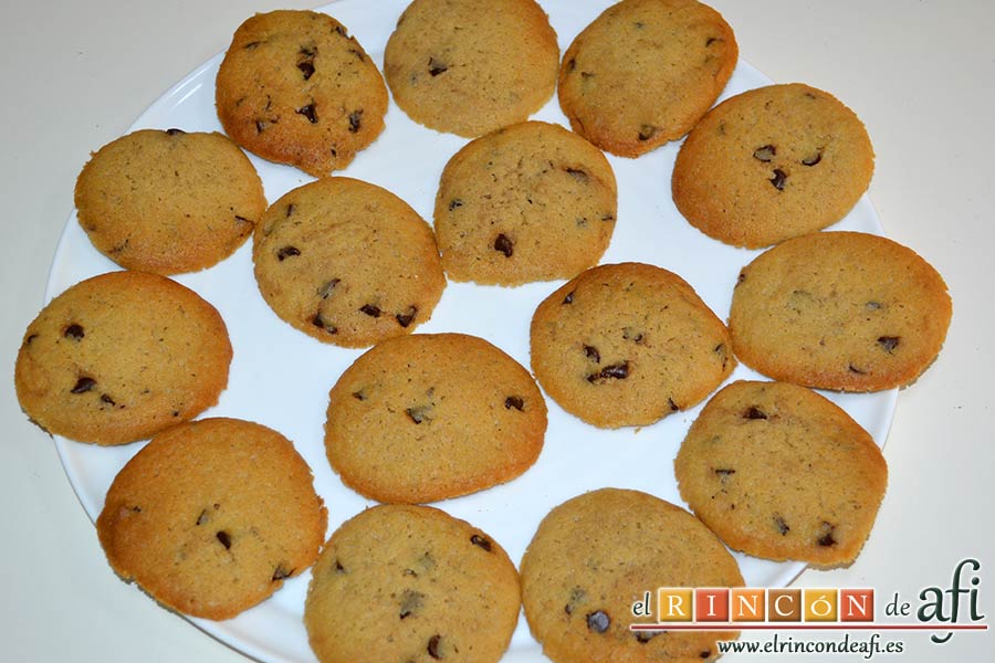 Galletas con chispas de chocolate