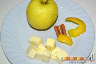 Empanadillas de hojaldre con manzana y canela, preparar los ingredientes