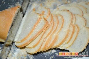 Sopas de ajo de Senegüé y Sorripas, cortar el pan