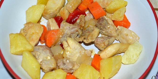 Wok de pollo y verduras al dente